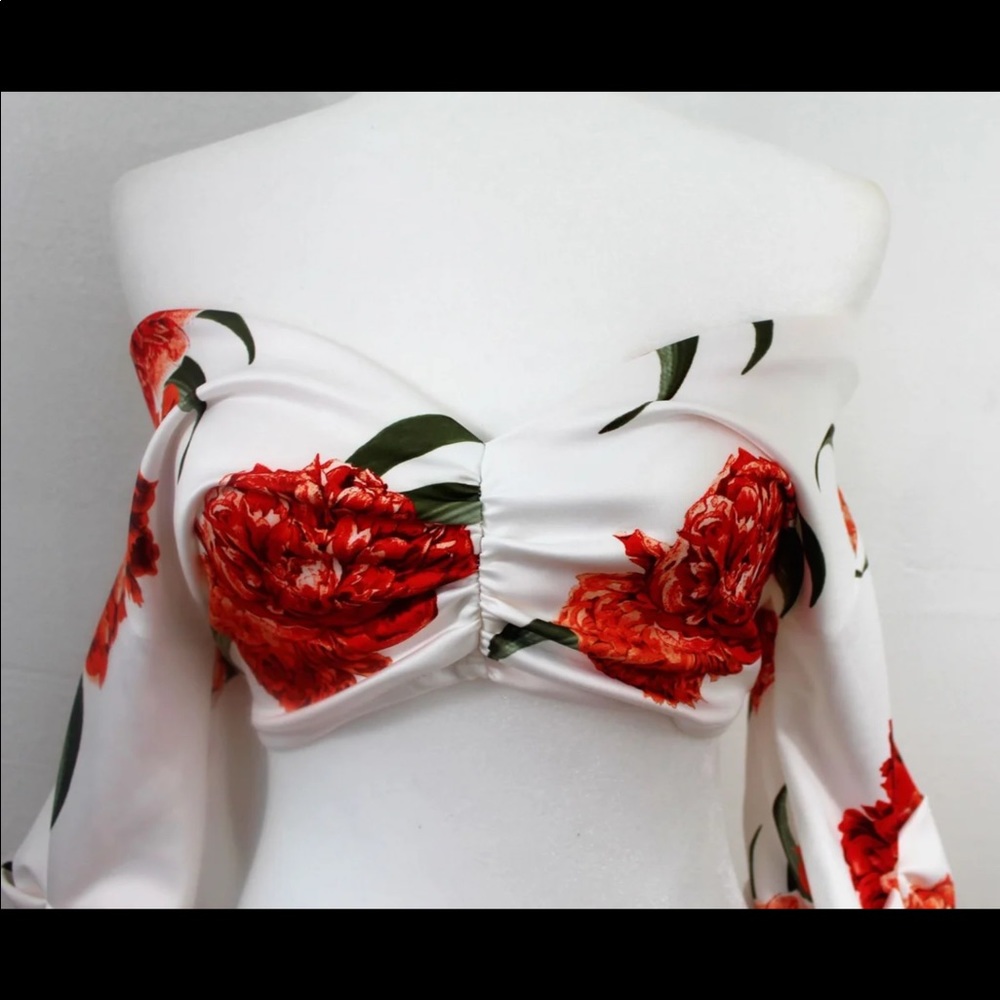 Two Piece Floral Set TOP ONLY